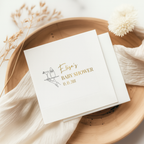 Custom baby shower napkins with the Cocktail Hour design