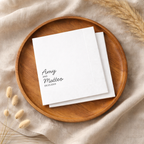 Script First Names | Names & Date | Personalized Wedding Napkins