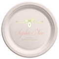 Ribbon & Cross Medallion | Name & Date | Personalized Baptism Plates