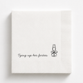 Tying Up Her Forties | Personalized 50th Birthday Napkins