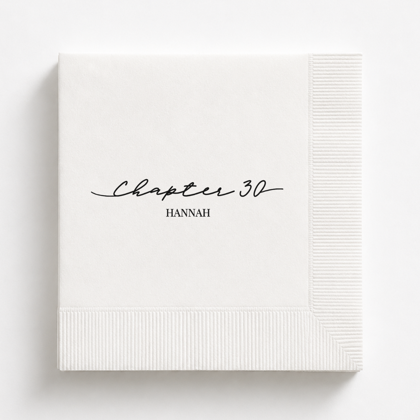 Chapter Thirty | Personalized 30th Birthday Napkins
