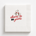 Cheers to 30 Years | Personalized 30th Birthday Napkins