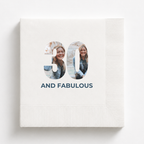 30 and Fabulous With Photo | 30th Birthday Napkins