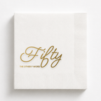 Fifty, the Other F Word | 50th Birthday Napkins
