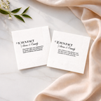 Elegant Numbered Fun Fact | Names & Your Fun Fact | Personalized Wedding Napkins