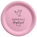 Dove | Name & Date | Personalized Baptism Plates