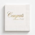 Congrats | Name & Class Year | Personalized Graduation Napkins