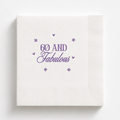 60 and Fabulous | Personalized 60th Birthday Napkins
