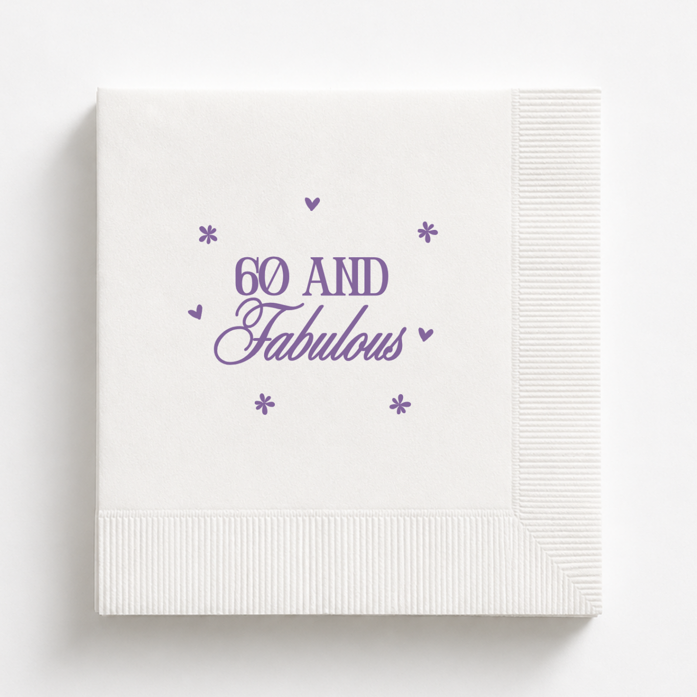 60 and Fabulous | Personalized 60th Birthday Napkins