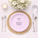 Dove | Name & Date | Personalized Baptism Plates
