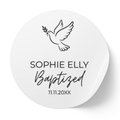 Dove | Name & Date | Personalized Baptism Stickers