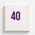 Personalized 40th Birthday Napkins