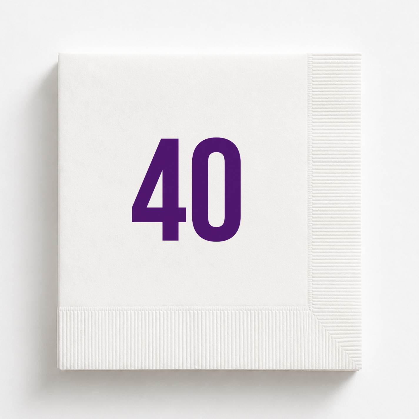 Personalized 40th Birthday Napkins