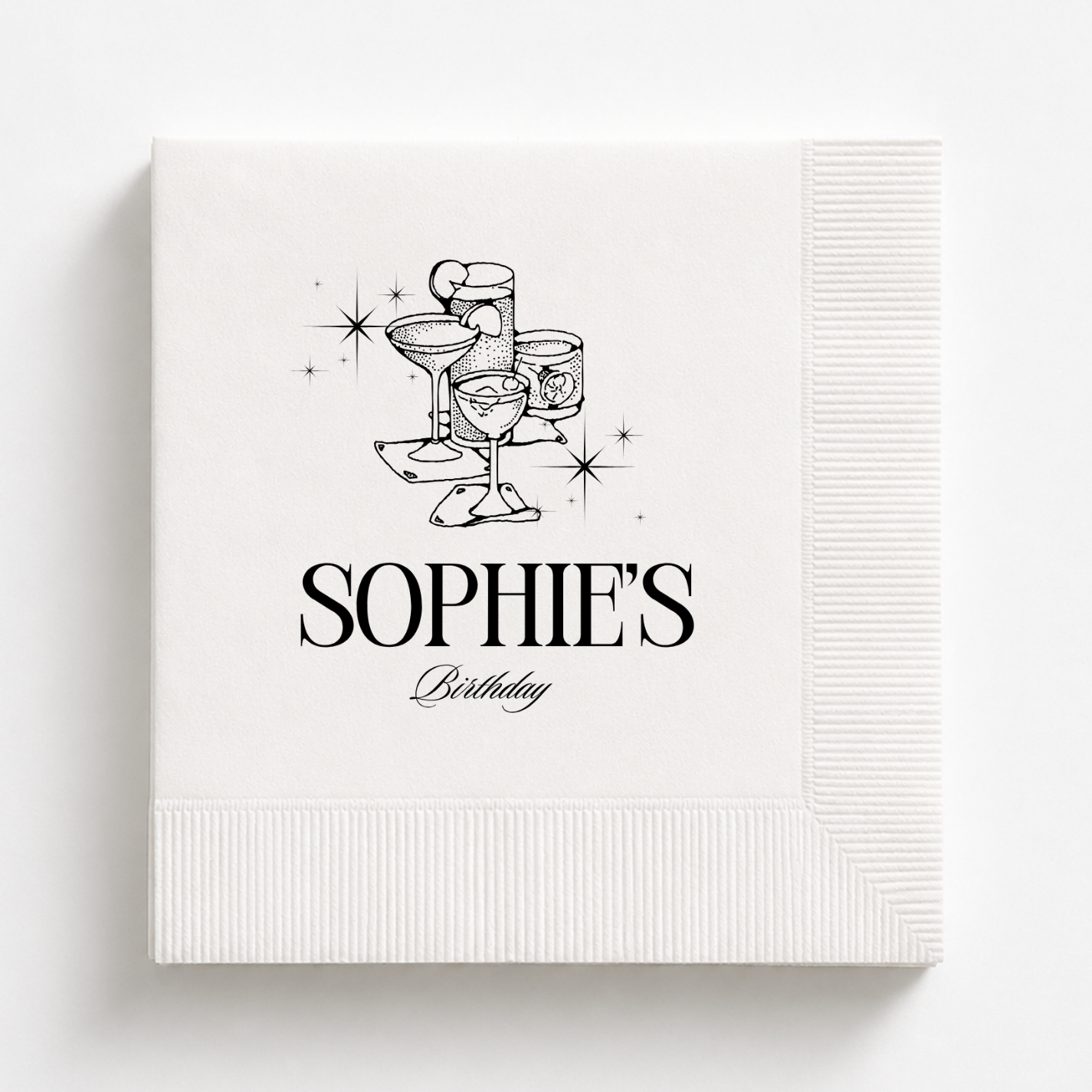 Personalized Name Birthday Dinner Napkins