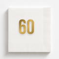 Personalized 60th Birthday Napkins