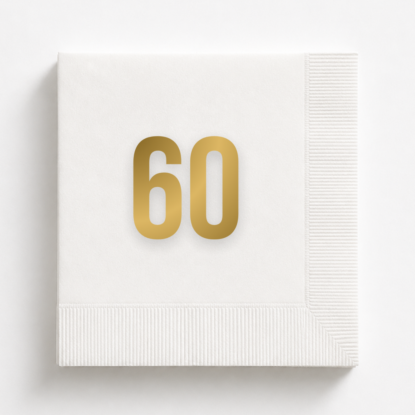 Personalized 60th Birthday Napkins
