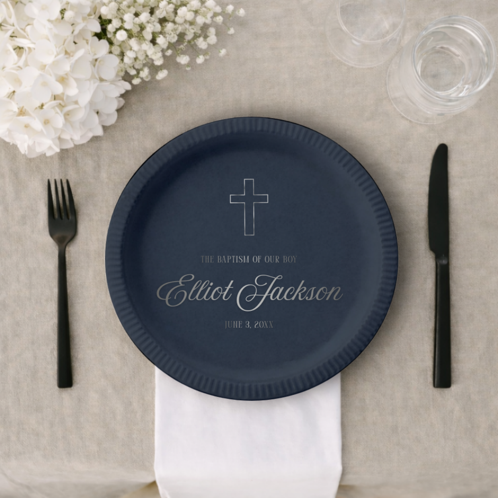 The Baptism of Our Girl | Name & Date | Personalized Baptism Plates