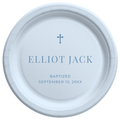 Minimal Cross | Name & Date | Personalized Baptism Plates