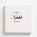 Congrats Name | Name & Class Year | Personalized Graduation Napkins