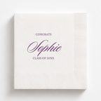 Congrats Name | Name & Class Year | Personalized Graduation Napkins