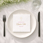 The Baptism of Our Girl or Boy | Name & Date | Personalized Baptism Napkins