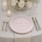 Minimal Cross | Name & Date | Personalized Baptism Plates