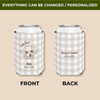 I Do Too Pet Portrait | Pet, Name & Date | Personalized Pet Wedding Can Coolers