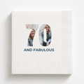 With Your Photo | Personalized 70th Birthday Napkins