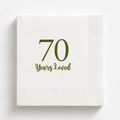 70 Years Loved | Personalized 70th Birthday Napkins