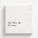 God Bless This Hot Mess | Funny Birthday Napkins