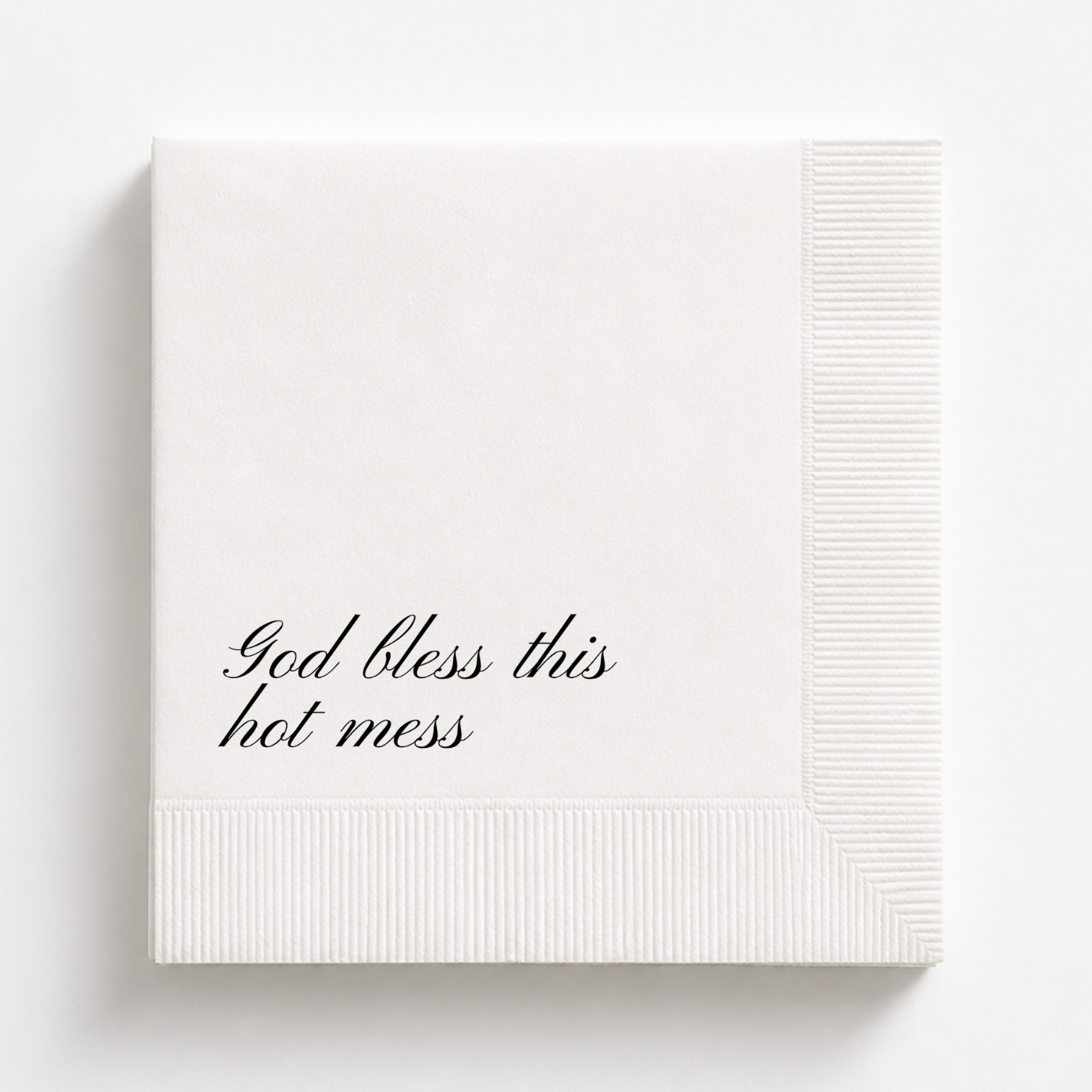 God Bless This Hot Mess | Funny Birthday Napkins