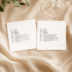 Bold Name Fun Facts | Names & Your Fun Facts | Personalized Wedding Napkins