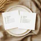Bold Name Fun Facts | Names & Your Fun Facts | Personalized Wedding Napkins