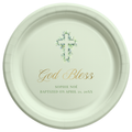 Eucalyptus Cross | Name & Date | Personalized Baptism Plates