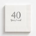 40 Years Loved | Personalized 40th Birthday Napkins