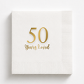 50 Years Loved | Personalized 50th Birthday Napkins