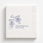 A Toast To Forever Coupes | Names & Date | Personalized Wedding Napkins
