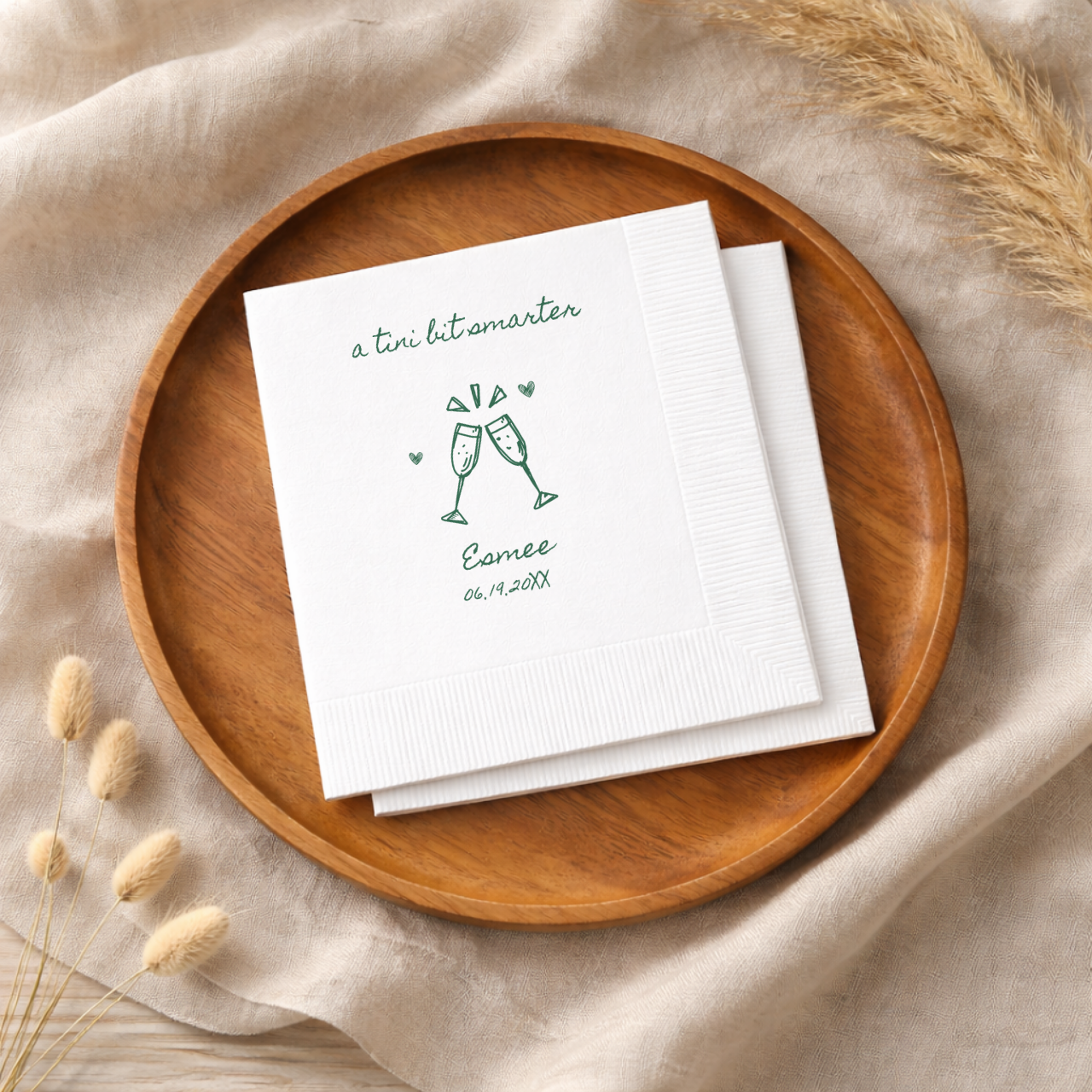 A Tini Bit Smarter | Graduation Napkins