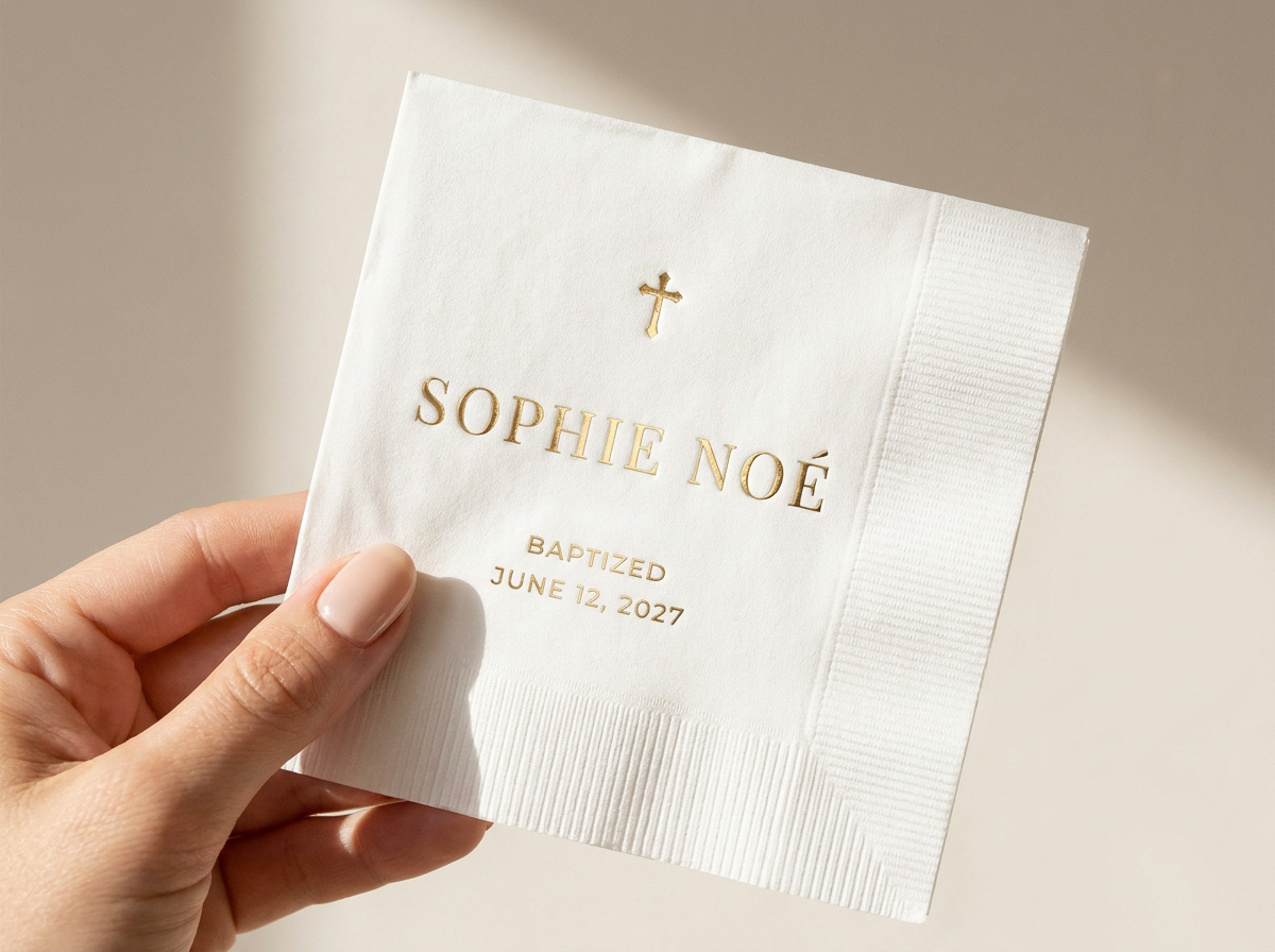 Make it a keepsake with shimmering foil