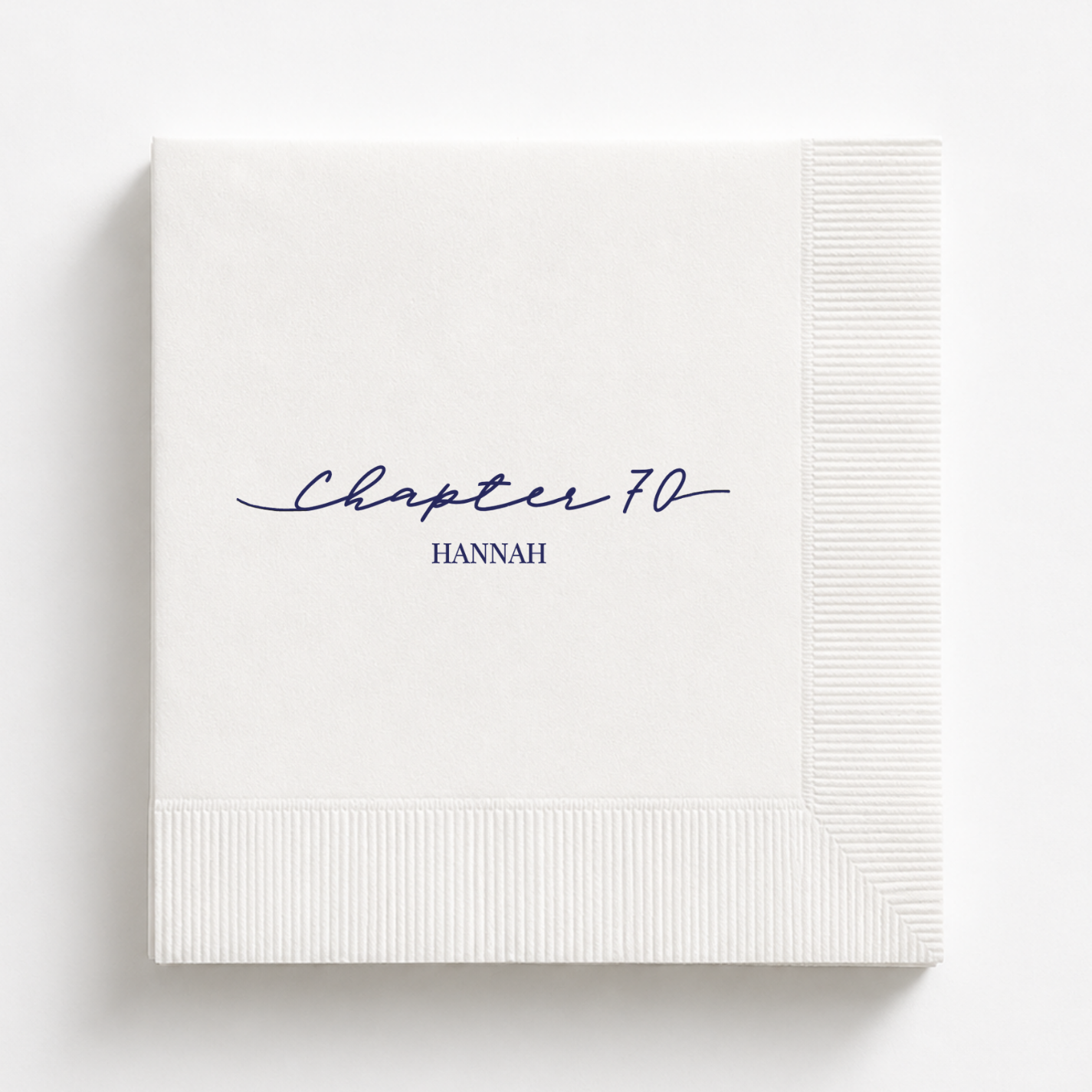 Chapter 70 | Personalized 70th Birthday Napkins