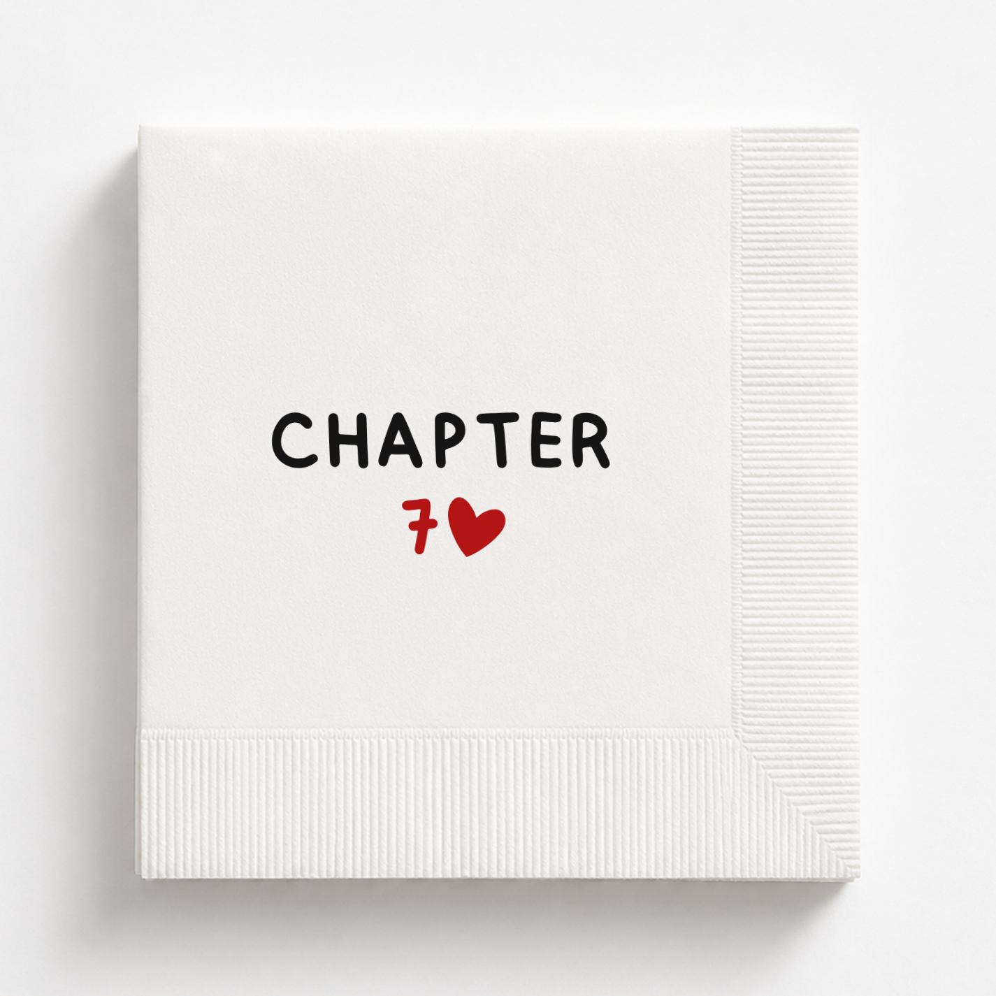 Chapter 70 With Heart | 70th Birthday Napkins