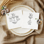 Dog in a Glass Drinks on Me | Custom Dog Wedding Napkins