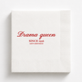 Drama Queen Since 1956 | Personalized 70th Birthday Napkins
