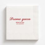 Drama Queen Since 1956 | Personalized 70th Birthday Napkins