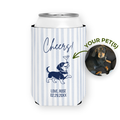 Drinks on Me Pet Portrait | Custom Dog Can Cooler