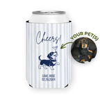 Drinks on Me Pet Portrait | Custom Dog Can Cooler