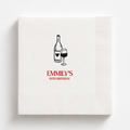 Your Name With Wine | Personalized 70th Birthday Napkins