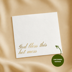 God Bless This Hot Mess | Funny Birthday Napkins