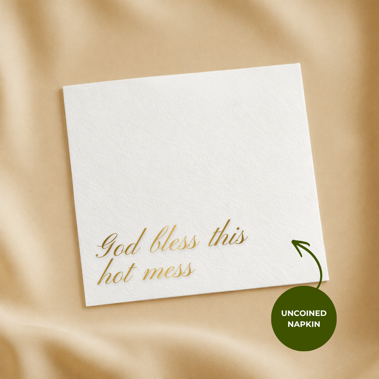 God Bless This Hot Mess | Funny Birthday Napkins