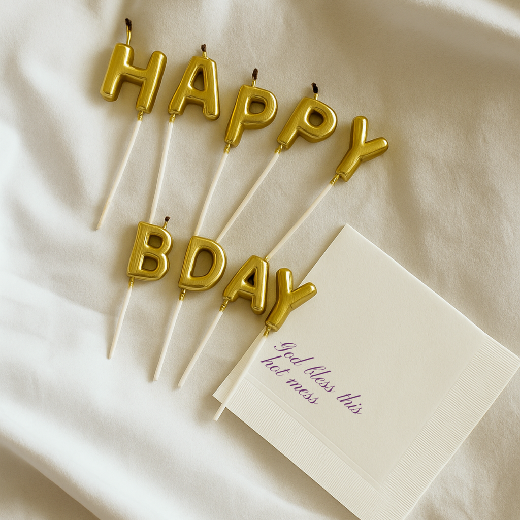 God Bless This Hot Mess | Funny Birthday Napkins
